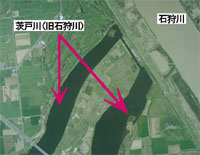 石狩川と茨戸川