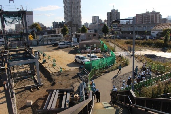 写真：苗穂駅現場一望