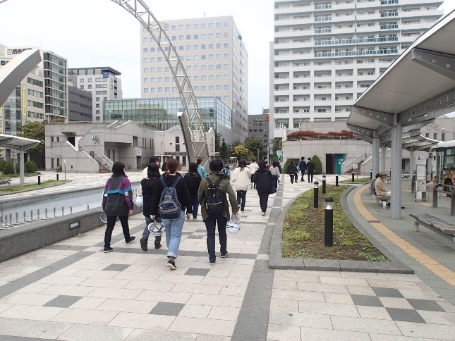 写真：融雪槽地上見学