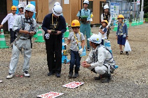 写真：取水堰新設工事の様子2