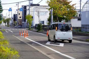 自動車減速状況