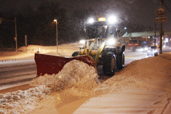 車が走る道路の除雪