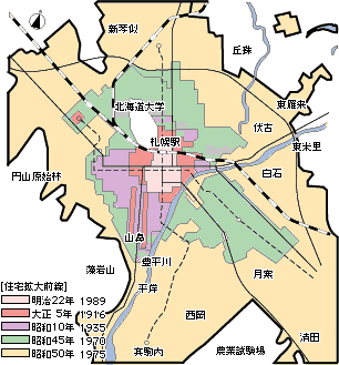 札幌市の市街地