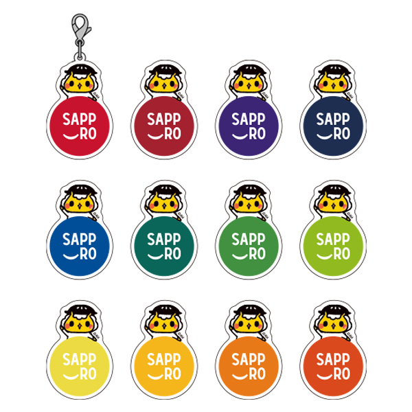 「ジンギスカンのジンくん×サッポロスマイル」コラボグッズ　アクリルステッカー