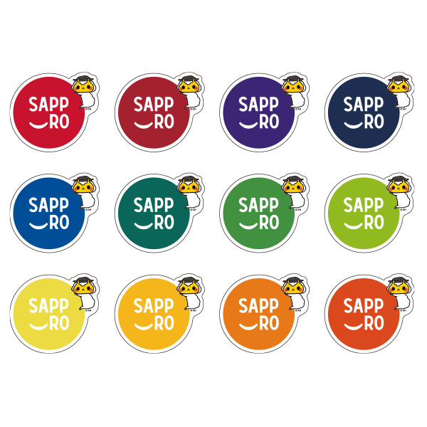 「ジンギスカンのジンくん×サッポロスマイル」コラボグッズ　ステッカー