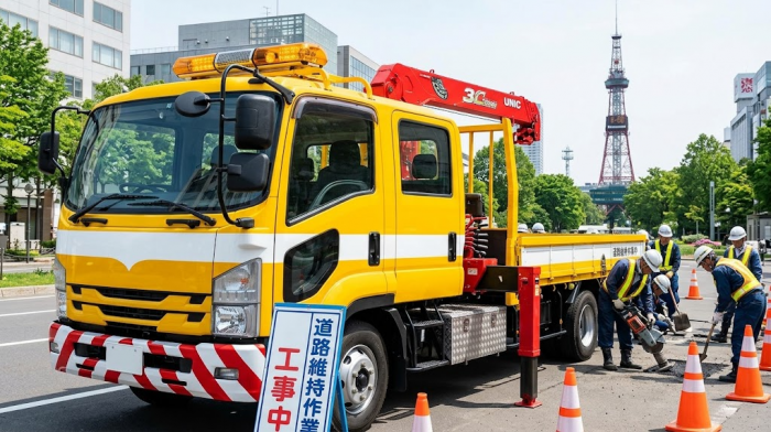 建設局作業トラック