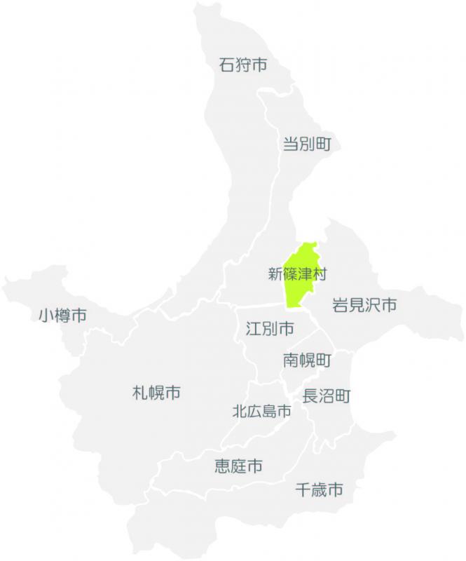 新篠津村地図