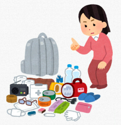 持ち出し品イラスト