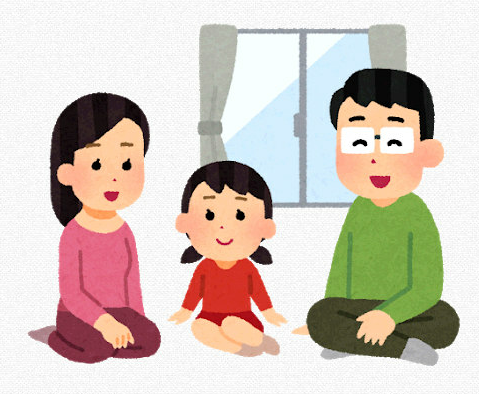 在宅避難イラスト