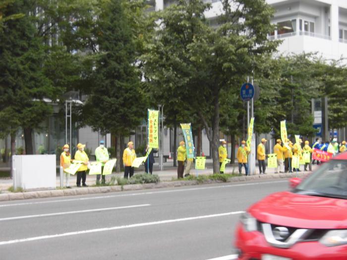 秋の交通安全合同街頭啓発風景1