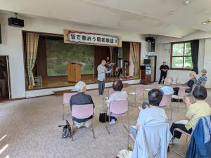 町内会長挨拶の様子