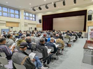 新琴似会場全体会議の様子