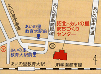 拓北あいの里まちづくりセンター地図北区あいの里1条6丁目1番1号