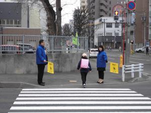 子どもたちの安全を見守ってくださいました