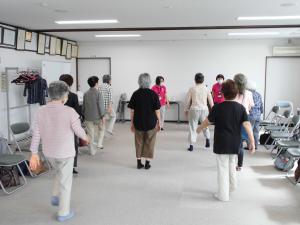 準備体操の様子