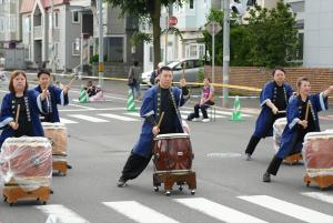 新琴似太鼓保存会による演奏