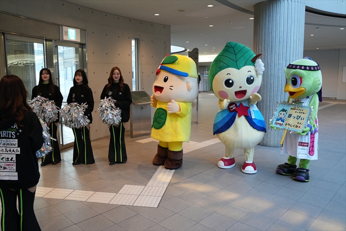 ぽっぴぃ達がお出迎え