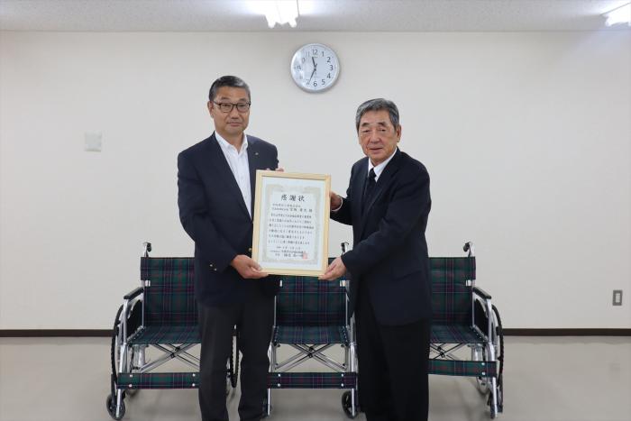 宮坂代表取締役と北区社会福祉協議会田㞍会長