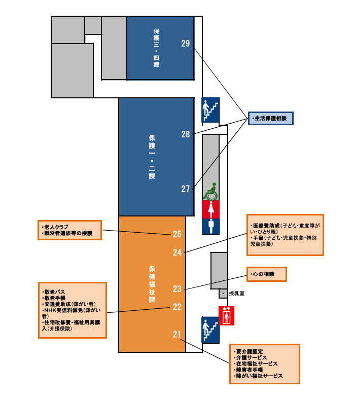 庁舎案内図2階