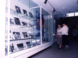 写真：篠路コミュニティセンターの藍と篠路歌舞伎の展示