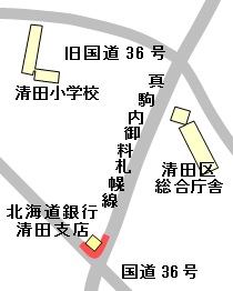 北海道銀行活動区域図