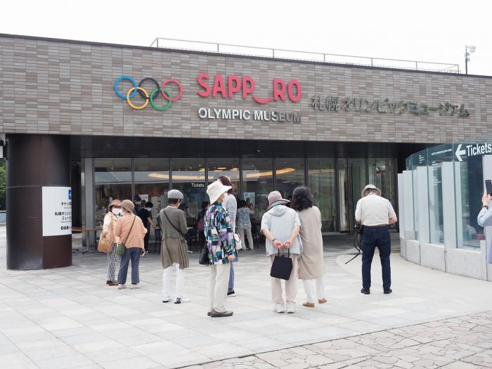 札幌オリンピックミュージアム見学の様子