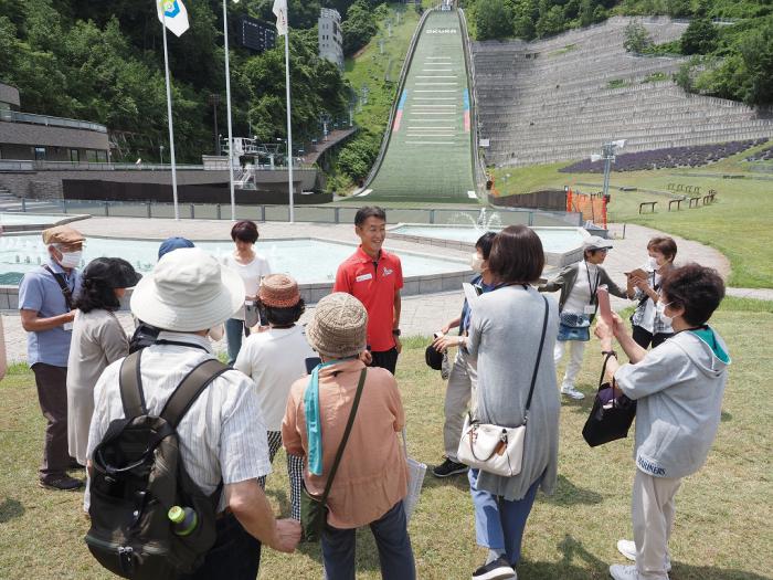 大倉山ジャンプ競技場見学の様子2