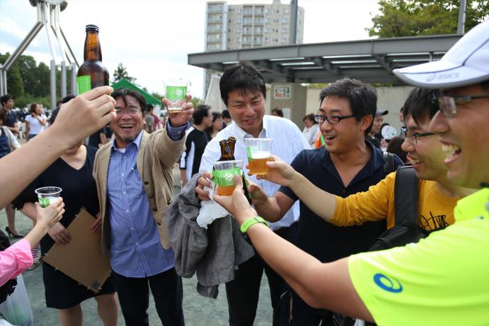 清田区20周年ビールで乾杯