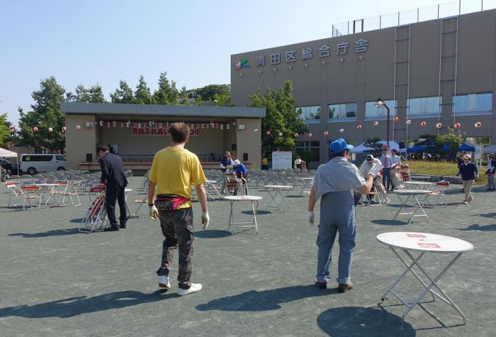 会場準備