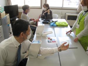 健康測定の様子