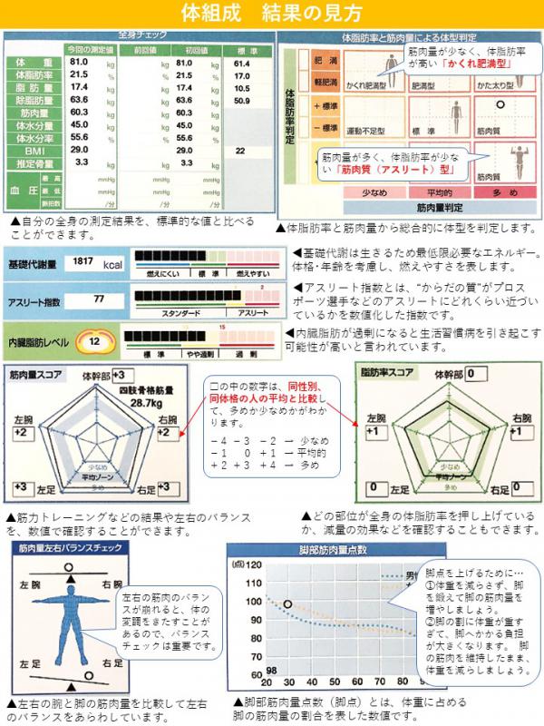 高性能体組成計結果