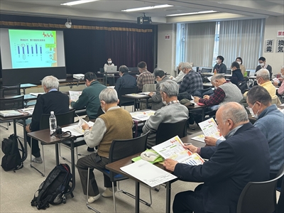 清田中央地区の高齢化等の状況を説明