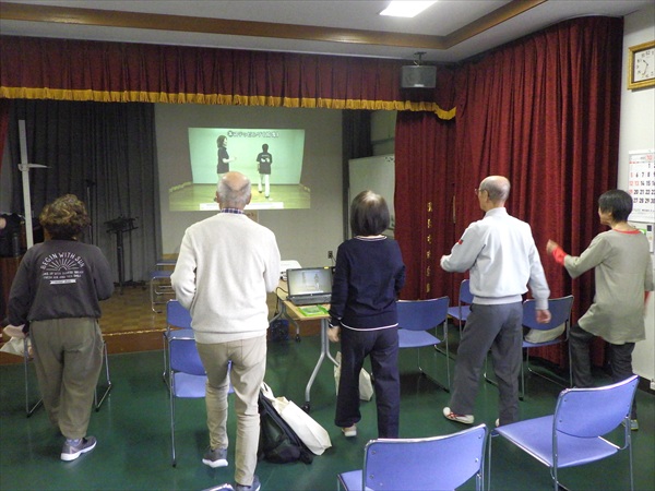 清中フレイル体操を実践中