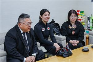 区長表敬訪問の様子