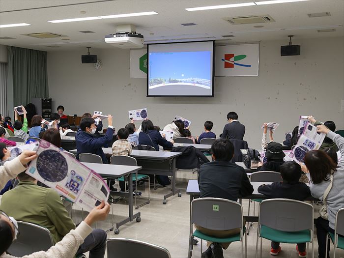星空解説の様子