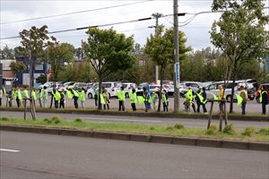 交通安全街頭啓発里美地区2
