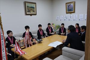北海道少年剣道錬成大会優勝及び全国大会出場の表敬訪問3