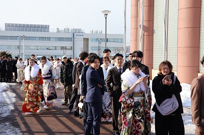 会場受付の様子①