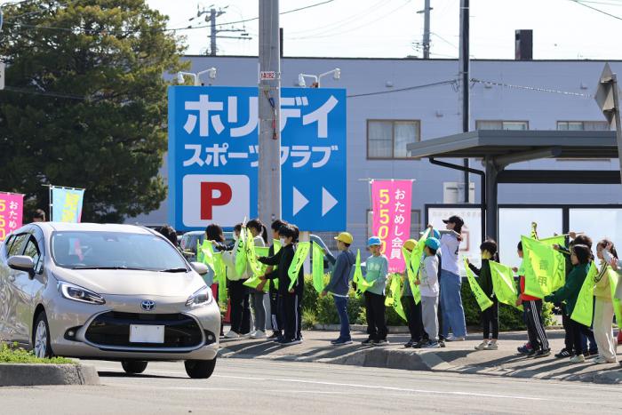 街頭啓発の様子