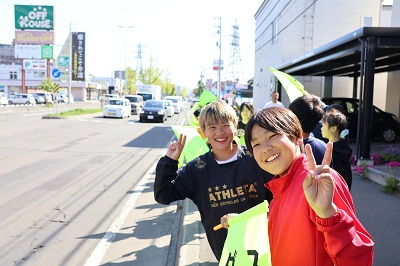 街頭啓発の様子