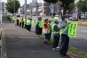 交通安全街頭啓発清田中央2