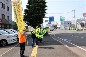 交通安全街頭啓発清田2