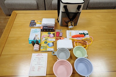 ペット防災のグッズ