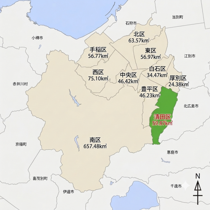 清田区概況図