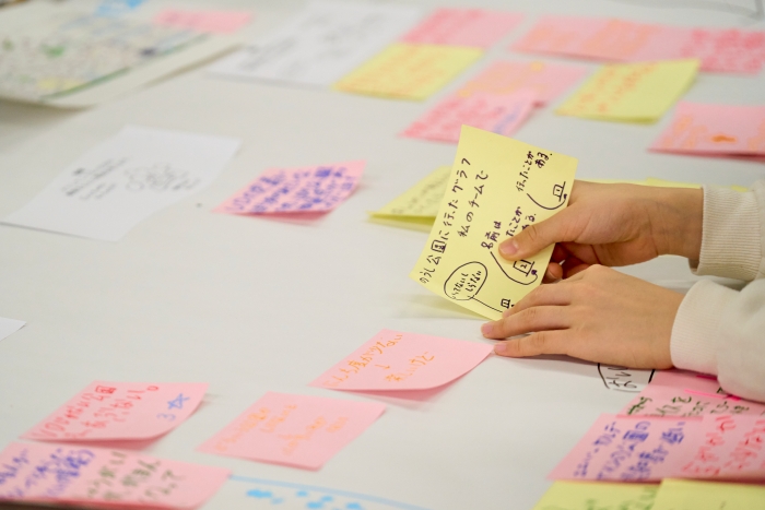 提案づくりのため書いた付箋