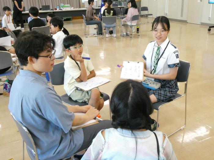 関心について話し合う子ども議員