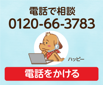 電話で相談する、電話番号は0120-66-3783