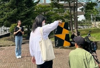 写真：さっぽろティーンズ委員会札幌紹介動画撮影の様子1