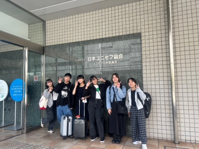 写真：ユニセフハウスに到着