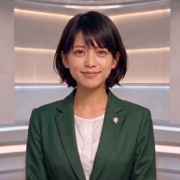 AI広報官の円山モエ